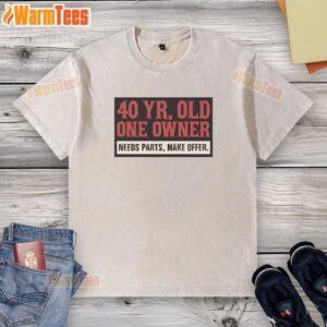 Good 40-year-old one-owner washed T-shirt for sale, needing parts. Make an offer on this classic vintage item.