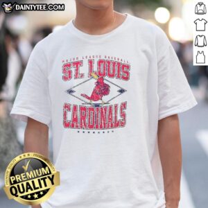 Hot St Louis Cardinals Major League Baseball Cooperstown Diamond T-Shirt featuring team logo and vintage design.