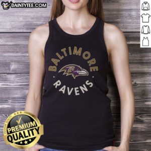 Stylish Hot Baltimore Ravens Circle Tank Top featuring team logo, perfect for game day or casual wear.