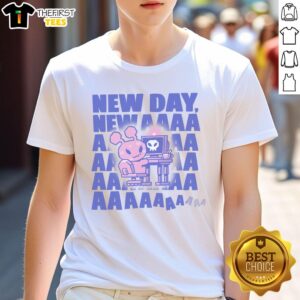 Pretty A New Day New Aaaa T-Shirt design featuring vibrant colors and a stylish graphic for trendy casual wear.