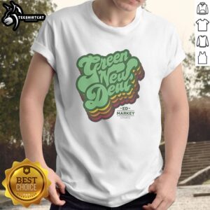 Official Green New Deal T-Shirt featuring a bold design promoting sustainability and environmental justice.