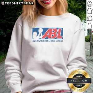 Good American Basketball League logo sweatshirt featuring a stylish design, perfect for fans and casual wear.