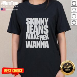 Stylish woman wearing good skinny jeans and a trendy tee, showcasing a chic casual outfit for ladies.