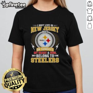 Pretty Pittsburgh Steelers ladies tee showcasing love for Steelers, perfect for fans in New Jersey on game days.