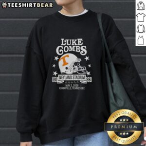 Good Tennessee Volunteers sweatshirt featuring Luke Gombs at Neyland Stadium, Knoxville, Tennessee, May 26, 2026.