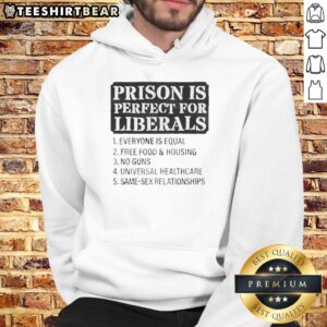 Awesome Prison hoodie featuring 'Everyone is Equal' slogan, perfect for liberals seeking stylish, meaningful apparel.