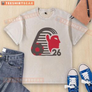 Awesome Egypt World Cup 2026 Soccer Pharaohs National Team washed t-shirt in vibrant colors, perfect for fans.