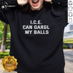 Awesome Gaming Disorder PAWG Ice Can Gargle My Balls Sweatshirt in vibrant colors, perfect for gamers and streetwear lovers.