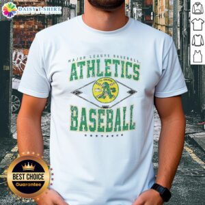 Awesome Oakland Athletics MLB Cooperstown Diamond T-Shirt featuring team logo and vintage design for fans.