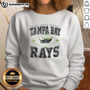 Awesome Tampa Bay Rays Major League Baseball Cooperstown Diamond Sweatshirt for fans and sports enthusiasts.