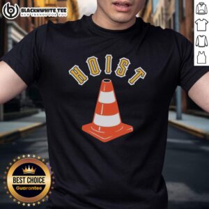 Awesome Hoist Center T-Shirt featuring a bold logo and vibrant colors, perfect for fans of hoisting and lifting gear.