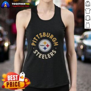 Awesome Pittsburgh Steelers Circle Tank Top featuring team logo and stylish design for fans. Perfect for game day!