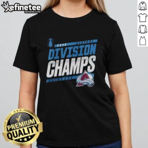 Premium Central Division Champions Colorado Avalanche NHL 2026 ladies tee showcasing team pride and stylish design.