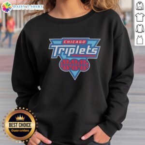 Awesome Big3 Chicago Triplets logo sweatshirt featuring vibrant colors and stylish design for basketball fans.