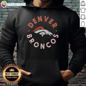 Top Denver Broncos Circle Hoodie featuring the team logo, perfect for fans looking to show their support in style.