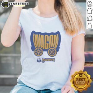 Hot Buffalo Sabres Wagon 2026 Playoffs Ladies Tee showcasing team spirit and style for female fans.