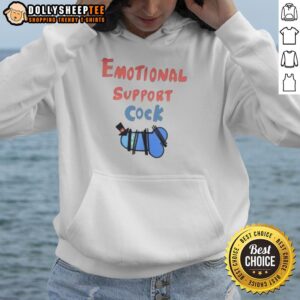 Awesome Emotional Support Cock Hoodie featuring a vibrant design, perfect for pet lovers and cozy casual wear.