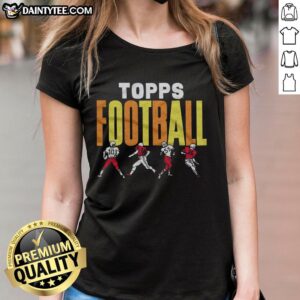 Good Topps Football multicolor ladies tee featuring a stylish design perfect for game day or casual wear.