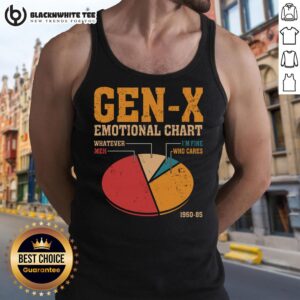 Nice Gen X Emotional Chart Tank Top featuring colorful graphics and a stylish design, perfect for expressing nostalgia.