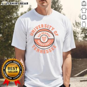 Vintage Tennessee T-Shirt featuring a bold orange basketball design, perfect for sports fans and collectors.