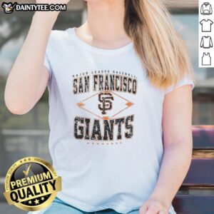 Hot San Francisco Giants Major League Baseball Cooperstown Diamond Ladies Tee, perfect for loyal fans and stylish wear.