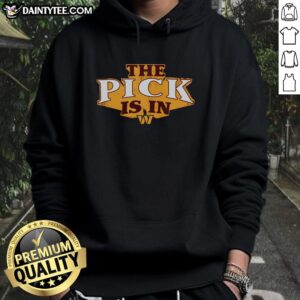 Alt Text: Hot Washington Commanders pick is in hoodie featuring team colors and logo, perfect for fans and game day attire.