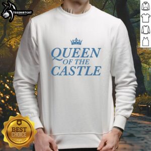 Cozy Official Queen of the Castle Sweatshirt in soft fabric, perfect for casual wear and showcasing your royal style.