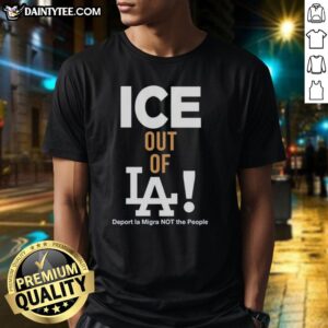 Alt Text: Top Los Angeles Dodgers Ice Out Of LA T-Shirt featuring stylish graphics and team colors for fans.