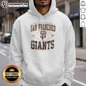 Awesome San Francisco Giants Major League Baseball Cooperstown Diamond Hoodie displayed on a mannequin in a vibrant setting.