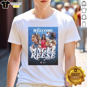 Top Angel Reese Welcome To The Atlanta Dream Signature T-Shirt featuring bold graphics and vibrant colors celebrating Angel Reese.