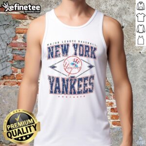 Stylish Hot New York Yankees Major League Baseball Cooperstown Diamond Tank Top for fans and summer wear.