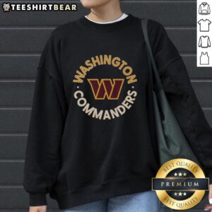 Alt Text: Cozy Top Washington Commanders circle sweatshirt featuring team colors and logo, perfect for game day or casual wear.