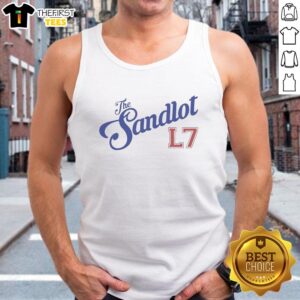 Premium The Sandlot L7 Tank Top featuring a vintage baseball design, perfect for fans of classic sports movies.