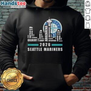 Original Seattle Mariners MLB 2026 City Connect Hoodie showcasing vibrant team colors and logo, perfect for fans.