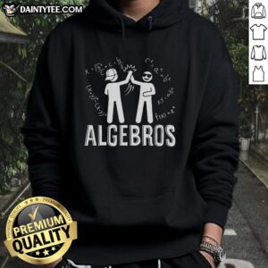 Funny math meme featuring a clever algebra joke on a cozy Top Algebros hoodie design.