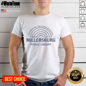 Alt Text: Original American Classic Kristen Forrest Millersburg Public Library T-Shirt featuring a vintage design and vibrant colors.