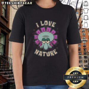 Pretty Squid Flower design on a Spring-themed Ladies Tee, perfect for nature lovers and casual wear.