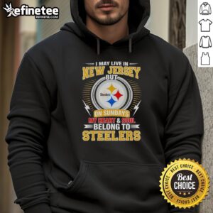 Stylish hoodie featuring Pittsburgh Steelers logo, perfect for fans showing team spirit in New Jersey on game days.