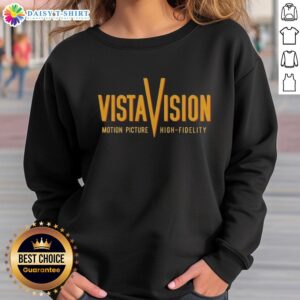 Awesome Vistavision Motion Picture High Fidelity Sweatshirt in vibrant colors, perfect for film lovers and cozy style.
