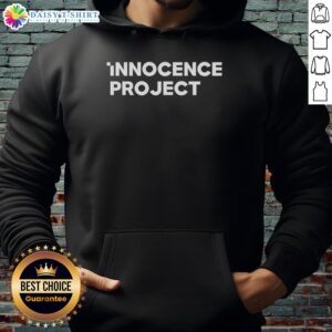 Good Innocence Project hoodie featuring a stylish design, promoting awareness and support for justice reform initiatives.