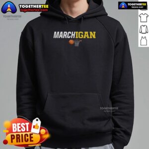 Nice Michigan Wolverines Marchigan hoodie featuring the iconic team colors and logo, perfect for fans and cold weather.