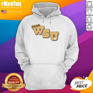 Alt Text: Good Wichita State Est 1895 Gold Hoodie showcasing the university's pride in stylish apparel for fans and students.