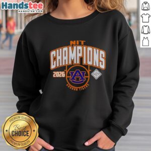 Original Auburn Tigers Men's Basketball NIT Champions 2026 Sweatshirt featuring team logo and championship design.