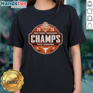 Hot Texas Longhorns 2026 SEC Women's Tennis Tournament Champions Logo T-Shirt - Image 3