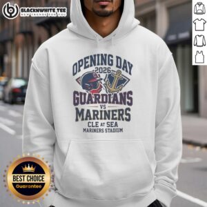 Awesome Guardians vs Mariners Cle at Sea 2026 sport hoodie featuring vibrant team colors and modern design.