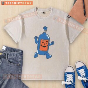 Awesome N20 Yeah II washed t-shirt in light blue, featuring a stylish graphic design and comfortable fit.