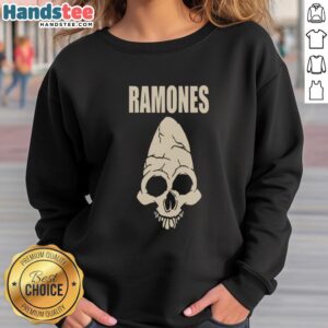 Nice Ramones Skull CM Punk Sweatshirt featuring a bold graphic design, perfect for punk rock fashion enthusiasts.