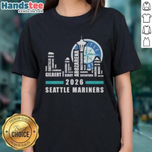 Alt Text: Original Seattle Mariners MLB 2026 City Connect Ladies Tee showcasing a stylish design perfect for fans.