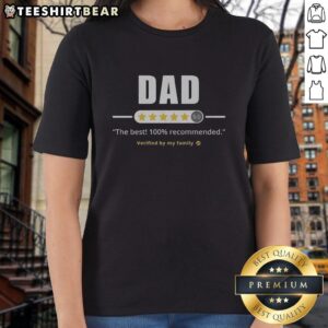 Funny Five Stars Dad Ladies Tee featuring a humorous design perfect for Father's Day or casual wear.