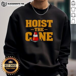 Original Hoist The Cone sweatshirt featuring bold typography, perfect for sports fans and stylish casual wear.